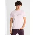 LOIS Jeans for man. 157823916 Short sleeve t-shirt with pink embossed graphics (3XL), Casual, Cotton