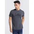 LOIS Jeans for man. 157253322 Grey short sleeve t-shirt (XXL), Casual, Cotton