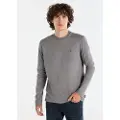 LOIS Jeans for man. 157943887 Grey overdye knitted T-shirt (L), Casual, Cotton, Long sleeve