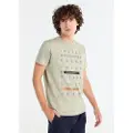 LOIS Jeans for man. 157923973 Slogan T-shirt green (M), Casual, Cotton, Short sleeve