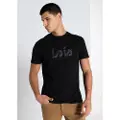 LOIS Jeans for man. 157253322 Basic short sleeve T-shirt Puff Print black (XL), Casual, Cotton