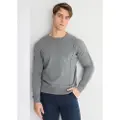 LOIS Jeans for man. 176673959 Grey ribbed knitted jumper (XL), Casual, Cotton