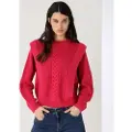 LOIS Jeans for woman. 453072652 Red openwork jumper (XS), Casual, Acrylic