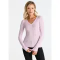LOIS Jeans for woman. 453132660 Pink cable knit jumper (XS), Casual, Viscose, Long sleeve