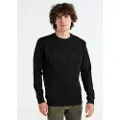 LOIS Jeans for man. 165863921 Sweatshirt with embroidered logo on the chest black (M), Casual, Cotton, Long sleeve