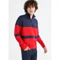 LOIS Jeans for man. 165873922 Sweatshirt zip neck perkins red (XXL), Casual, Cotton, Long sleeve