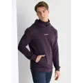 LOIS Jeans for man. 165853920 Kanguro sweatshirt with hood embroidered on the chest lilac (M), Casual, Purple, Cotton