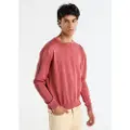 LOIS Jeans for man. 176673959 Knitted jumper with red ribbing (XL), Casual, Cotton, Long sleeve