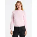 LOIS Jeans for woman. 453112669 Basic jumper with pink logo (XS), Casual, Cotton, Long sleeve