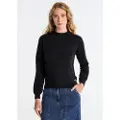 LOIS Jeans for woman. 453112669 Basic jumper with black logo (M), Casual, Cotton, Long sleeve