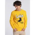 LOIS Jeans for man. 165452225 Sweatshirt Jeans & Jackets Logo yellow (M), Casual, Cotton, Long sleeve