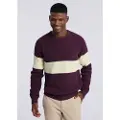 Bendorff for man. 870065099 Maroon box collar sweater (XXL), Casual, Cotton, Classic, Long sleeve