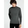 LOIS Jeans for man. 171513125 Basic Pullover - Swan Collar (XXL), Casual, Grey, Cotton, Long sleeve