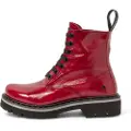 Art for woman. 111661308003_008 Leather Ankle Boots 1166 Marina red (40), Flat, 1 to 3 cm, Laces, Casual