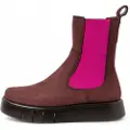 Art for woman. 1134512WR003_008 Leather ankle boots 1345 Malaga Bordeaux (41), Flat, None, Casual, Burgundy