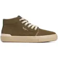 Pepe Jeans for man. PMS31051 Ben Top Leather Sneakers green (41), Flat, Laces, Casual