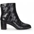 Ralph Lauren for woman. 802951301001 Cassie Leather Ankle Boots black (37), 5 to 8 cm, Zip, Casual