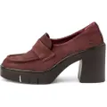 Art for woman. 119721367003_008 1972 Berna burgundy leather ballet pumps (40), 5 to 8 cm, None, Casual