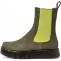 Art for woman. 1134512WQ003_0G3 Leather ankle boots 1345 Malaga green (40), Flat, None, Casual