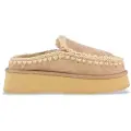 Mou for woman. MU.FW681004A Clog Eskimo Platform beige leather clogs (38), more than 10 cm, None, Casual