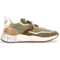 Voile Blanche for man. 2017465 Leather Sneakers Club 01 green (40), Flat, Laces, Casual