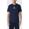 Iceberg for man. 25EI1P0F0186306 Logo T-shirt blue (L), Casual, Cotton, Short sleeve
