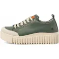 Art for woman. 1153511DI003_0G3 Leather trainers 1535 Brighton green (42), 3 to 5 cm, Laces, Casual