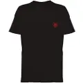 Family First for man. TS2402 Heart T-shirt black (S), Casual, Short sleeve