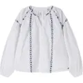 Pepe Jeans for girl. PG301701 Blouse Ada white (4Años= 80cm), Casual, Cotton, Long sleeve, children's fashion