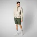 Save the Duck for man. D35190M-DARK20 Finlay beige jacket (M), Casual, Long sleeve, Recycled Polister, Sustainable