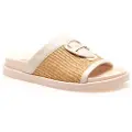 Blauer for woman. S5GLADE03 Glade03 beige sandals (38), Flat, None, Casual