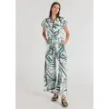 Victorio & Lucchino , V&L for woman. 305028116 Tropic print jumpsuit with pockets halter neck green (M), Casual, Viscose, Short sleeve