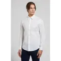 Bikkembergs for man. BMS0783 Slim Fitted Shirt white (XXL), Casual, Cotton, Long sleeve