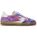 Moa for woman. CL061 Lilac Club Leather Sneakers (38), Flat, Laces, Casual, Purple