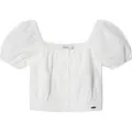 Pepe Jeans for girl. PG301704 Blouse Charlotte white (14años= 164cm), Casual, Cotton, Short sleeve, children's fashion