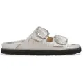 Genuins for woman. G105679 Galia silver sandals (41), Flat, None, Casual
