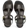 El naturalista for woman. 2N8531101005_001 Leather sandals N853 Gaia black (37), 3 to 5 cm, Buckle, Casual