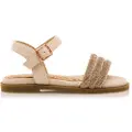 Mtng for girl. 49086 Collection nude sandals (33), Flat, Buckle, Casual, children's fashion