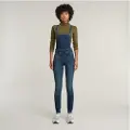 G-Star for woman. D14425-6550-89 Tight-fitting high-waisted jumpsuit Lynn blue (33), Casual, Cotton, Denim, Sleeveless / Straps
