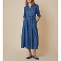 Pennyblack for woman. 2511221063200 Pinta dress blue (S/M), Casual, Cotton, Long sleeve