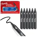 Sharpie Creative Marker Acrylic Paint Pens | Bullet Tip Water-Based Paint Markers | Black | 6 Count
