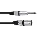 Omnitronic 3022519B XLR Adapterkabel [1x XLR-stik 3-polet - 1x Jackstik 6.3 mm (mono)] 2.00 m Sort