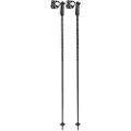 LEKI Detect S, Alpin skiidrett, 135 cm, Voksen, Hankjønn, Sort, Aluminium