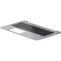 HP - Erstatningstastatur for bærbar PC - bakbelysning - Tysk - med toppdeksel