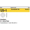 Lemvigh-Muller 16 DIN 125A nylon plan skive - (250 stk.)