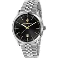 Maserati Epoca 42 Mm 3h Black Dial Br Ss Klokke