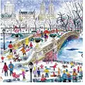 Galison Michael Storrings Bow Bridge In Central Park 500 Piece Puzzle