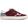 Pepe Jeans for man. PMS31058 Travis Free maroon leather trainers (45), Flat, Laces, Casual