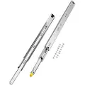 Vevor 1 par fullt uttrekkbare skuffeskinner 16 18 20 24 30 35 37,4 59 24 32 36 40 48 60 tommer, 250 lbs lastekapasitet Låsbare skuffeskinner, kulelager med låsbar sidemontert skuffeskinne