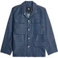 G-Star for man. D26429-D303-001 4 Pocket overshirt blue (L), Casual, Cotton, Long sleeve